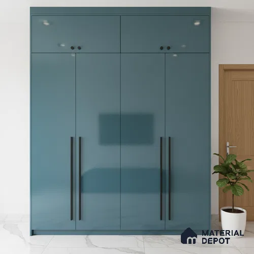 Ferrero 1C 01521 Cloudy Pearl 8 ft x 4 ft High Gloss Finish 6H Anti Scratch Acrylic Laminate - 1.5 mm | Suitable for Living Room, Kitchen, Office