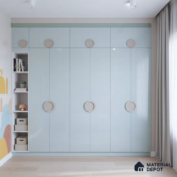 Ferrero 1C 01517 Icy Breeze 8 ft x 4 ft High Gloss Finish 6H Anti Scratch Acrylic Laminate - 1.5 mm | Suitable for Living Room, Kitchen, Office