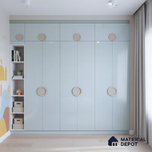 Ferrero 1C 01517 Icy Breeze 8 ft x 4 ft High Gloss Finish 6H Anti Scratch Acrylic Laminate - 1.5 mm | Suitable for Living Room, Kitchen, Office
