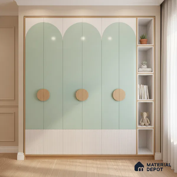 Ferrero 1C 01518 Garden Glow 8 ft x 4 ft High Gloss Finish 6H Anti Scratch Acrylic Laminate - 1.5 mm | Suitable for Living Room, Kitchen, Office