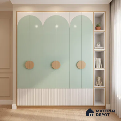 Ferrero 1C 01518 Garden Glow 8 ft x 4 ft High Gloss Finish 6H Anti Scratch Acrylic Laminate - 1.5 mm | Suitable for Living Room, Kitchen, Office