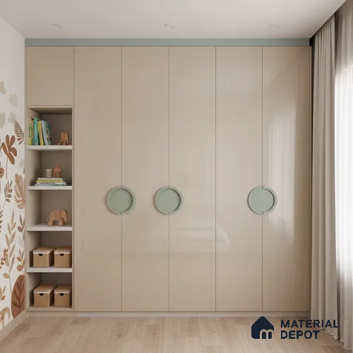 Ferrero 1C 01531 Twinkling Peach 8 ft x 4 ft High Gloss Finish 6H Anti Scratch Acrylic Laminate - 1.5 mm | Suitable for Living Room, Kitchen, Office