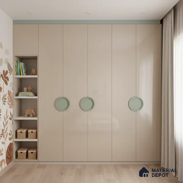 Ferrero 1C 01531 Twinkling Peach 8 ft x 4 ft High Gloss Finish 6H Anti Scratch Acrylic Laminate - 1.5 mm | Suitable for Living Room, Kitchen, Office