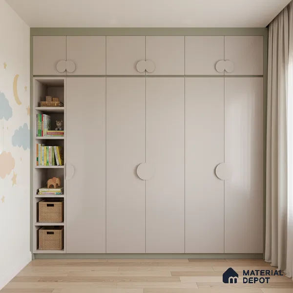 Ferrero 1C 01562 Soft Mauve 8 ft x 4 ft High Gloss Finish 6H Anti Scratch Acrylic Laminate - 1.5 mm | Suitable for Living Room, Kitchen, Office
