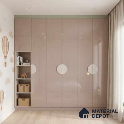 Ferrero 1C 01565 Coffee Cream 8 ft x 4 ft High Gloss Finish 6H Anti Scratch Acrylic Laminate - 1.5 mm | Suitable for Living Room, Kitchen, Office