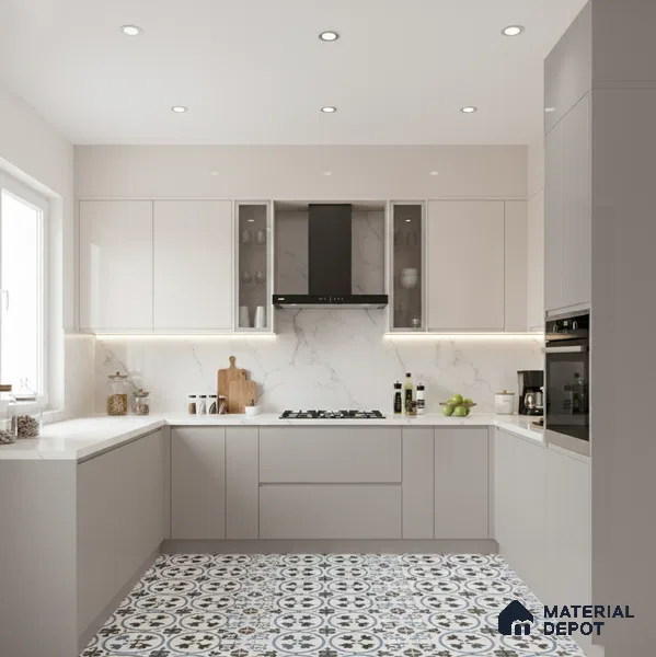 Ferrero 1C 01561 Gentle Breeze 8 ft x 4 ft High Gloss Finish 6H Anti Scratch Acrylic Laminate - 1.5 mm | Suitable for Living Room, Kitchen, Office