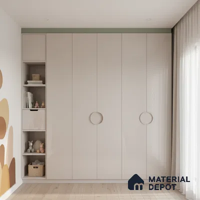 Ferrero 1C 01561 Gentle Breeze 8 ft x 4 ft High Gloss Finish 6H Anti Scratch Acrylic Laminate - 1.5 mm | Suitable for Living Room, Kitchen, Office