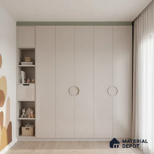 Ferrero 1C 01561 Gentle Breeze 8 ft x 4 ft High Gloss Finish 6H Anti Scratch Acrylic Laminate - 1.5 mm | Suitable for Living Room, Kitchen, Office