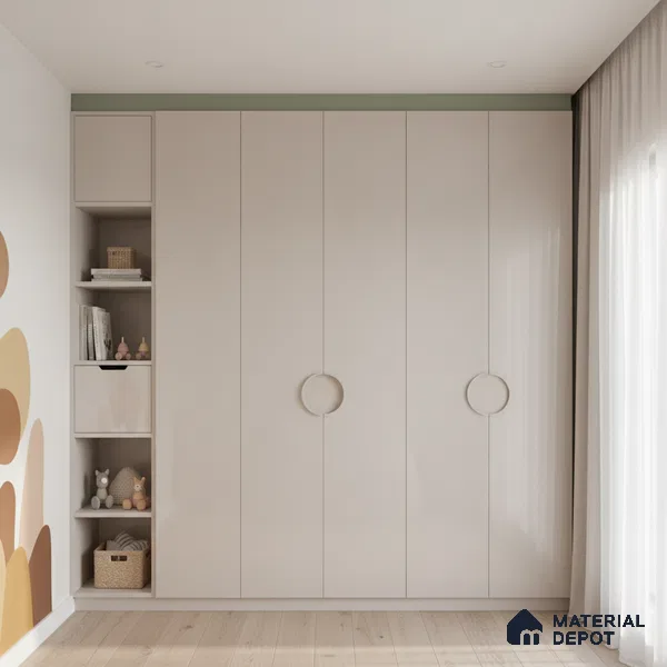 Ferrero 1C 01561 Gentle Breeze 8 ft x 4 ft High Gloss Finish 6H Anti Scratch Acrylic Laminate - 1.5 mm | Suitable for Living Room, Kitchen, Office