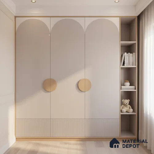 Ferrero 1C 01564 Pale Almond 8 ft x 4 ft High Gloss Finish 6H Anti Scratch Acrylic Laminate - 1.5 mm | Suitable for Living Room, Kitchen, Office