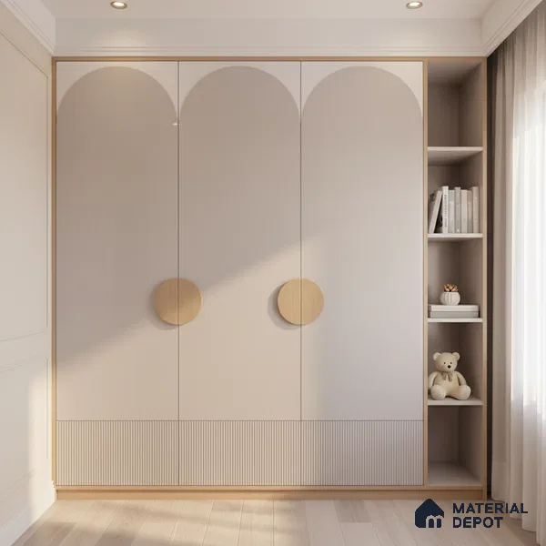 Ferrero 1C 01564 Pale Almond 8 ft x 4 ft High Gloss Finish 6H Anti Scratch Acrylic Laminate - 1.5 mm | Suitable for Living Room, Kitchen, Office