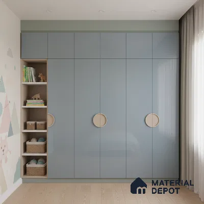 Ferrero 1C 01595 Cloudy Pearl 8 ft x 4 ft High Gloss Finish 6H Anti Scratch Acrylic Laminate - 1.5 mm | Suitable for Living Room, Kitchen, Office