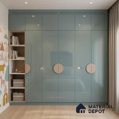 Ferrero 1C 01589 Teal Depth 8 ft x 4 ft High Gloss Finish 6H Anti Scratch Acrylic Laminate - 1.5 mm | Suitable for Living Room, Kitchen, Office