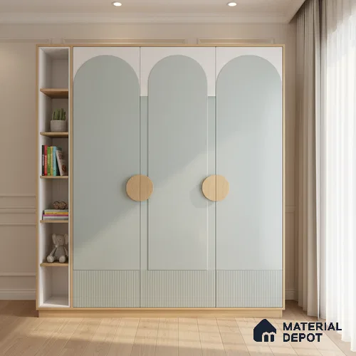 Ferrero 1C 01592 Cool Mint 8 ft x 4 ft High Gloss Finish 6H Anti Scratch Acrylic Laminate - 1.5 mm | Suitable for Living Room, Kitchen, Office