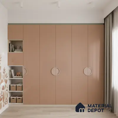 Ferrero 1C 01582 Faded Terracotta 8 ft x 4 ft High Gloss Finish 6H Anti Scratch Acrylic Laminate - 1.5 mm | Suitable for Living Room, Kitchen, Office