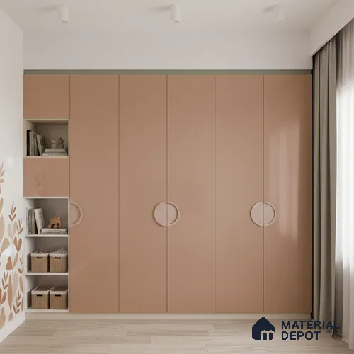 Ferrero 1C 01582 Faded Terracotta 8 ft x 4 ft High Gloss Finish 6H Anti Scratch Acrylic Laminate - 1.5 mm | Suitable for Living Room, Kitchen, Office