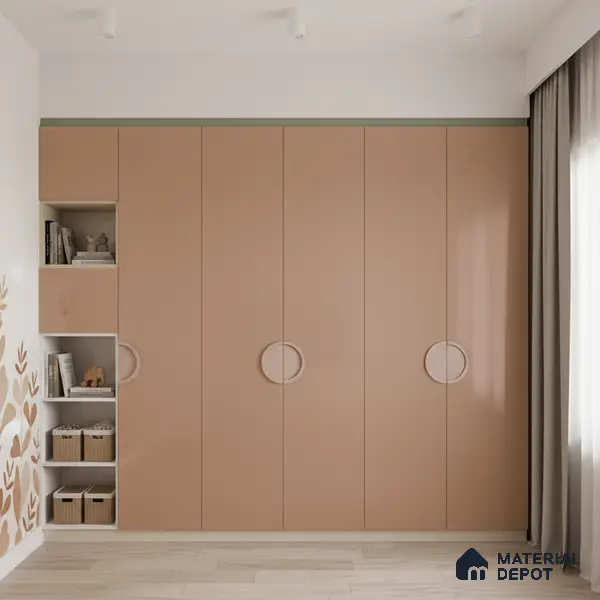 Ferrero 1C 01582 Faded Terracotta 8 ft x 4 ft High Gloss Finish 6H Anti Scratch Acrylic Laminate - 1.5 mm | Suitable for Living Room, Kitchen, Office