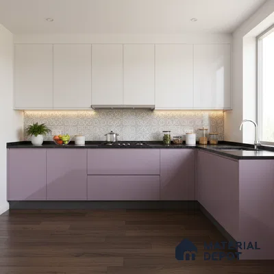 Ferrero 1C 01587 Antique Petal 8 ft x 4 ft High Gloss Finish 6H Anti Scratch Acrylic Laminate - 1.5 mm | Suitable for Living Room, Kitchen, Office