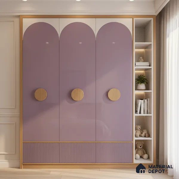 Ferrero 1C 01587 Antique Petal 8 ft x 4 ft High Gloss Finish 6H Anti Scratch Acrylic Laminate - 1.5 mm | Suitable for Living Room, Kitchen, Office
