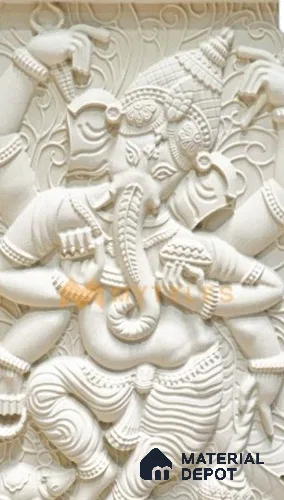 Duco Paintable Lord Ganesha 3 ft x 2 ft CNC Made Exterior Grade HDHMR Panel - 25 mm