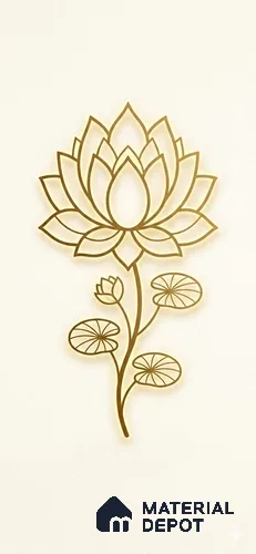 Lotus Duco Paintable 4 ft x 3 ft CNC Made HDHMR Panel - 25 mm (4 feet height * 3 feet length)