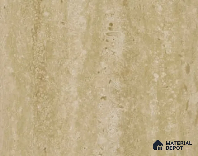 Stone Look LU 5813 Classic Romano Brown Glossy Finish Decorative Laminate | Suitable for interior applications in Kitchen Cabinates, Furniture, Wardrobe - 1 mm