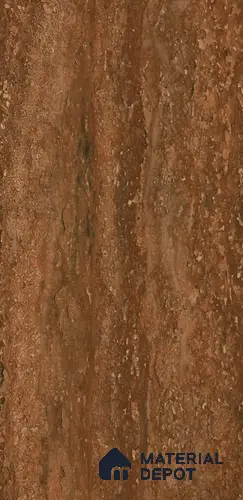 Stone Look LU 6809 Tivoli Traventine Brown Glossy Finish Decorative Laminate | Suitable for interior applications in Kitchen Cabinates, Furniture, Wardrobe - 1 mm