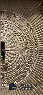 Duco Paintable Mandala Circle 8ft x 4ft CNC Made HDHMR Panel - 25 mm