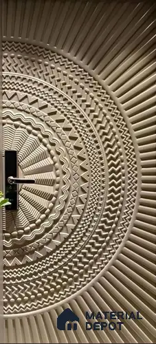 Duco Paintable Mandala Circle 8ft x 4ft CNC Made HDHMR Panel - 25 mm