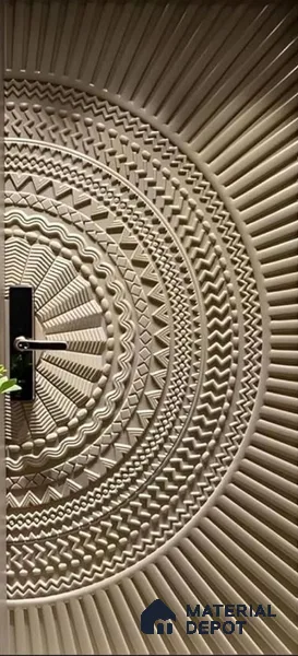 Duco Paintable Mandala Circle 8ft x 4ft CNC Made HDHMR Panel - 25 mm