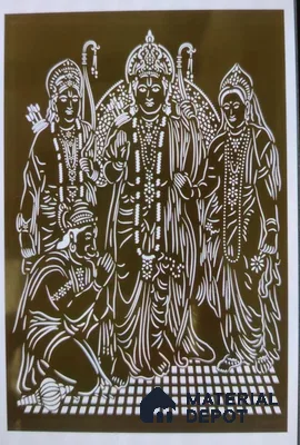 Duco Paintable Lord Ram 8 ft x 4 ft CNC Made HDHMR Panel - 12 mm
