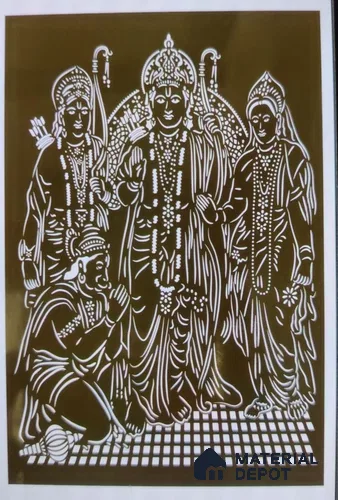 Duco Paintable Lord Ram 8 ft x 4 ft CNC Made HDHMR Panel - 12 mm