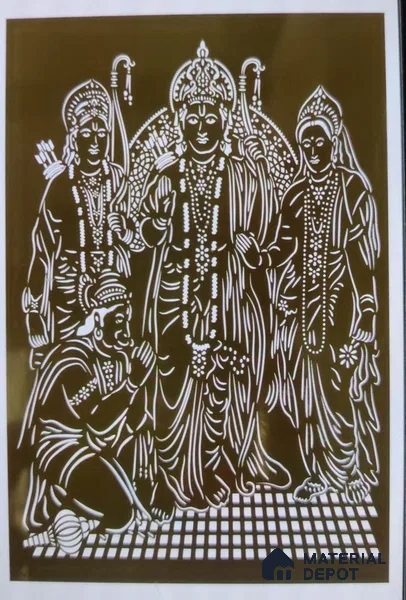 Duco Paintable Lord Ram 8 ft x 4 ft CNC Made HDHMR Panel - 12 mm