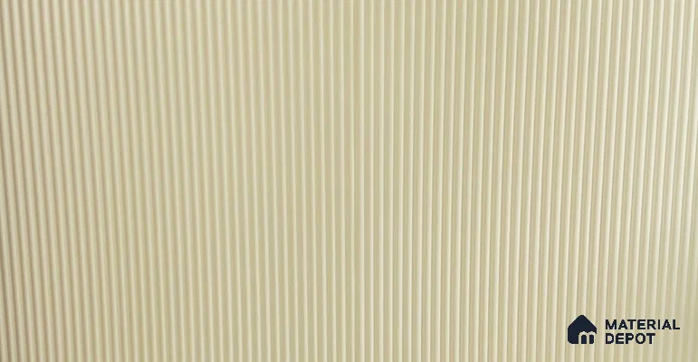 Duco Paintable Micro Flute 8 ft x 4 ft CNC Made Exterior Grade HDHMR Panel - 18 mm (18 mm Flute width | 9 mm Groove Depth)
