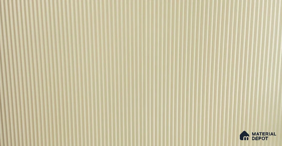 Duco Paintable Micro Flute 8 ft x 4 ft CNC Made Exterior Grade MDF Panel - 18 mm (18 mm Flute width | 9 mm Groove Depth)