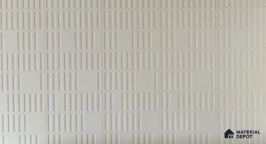Duco Paintable Minimal Ribbed Matrix Design 8 ft x 6 ft CNC Made HDHMR Panel - 8 mm