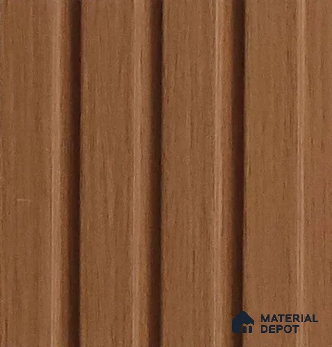 Brown Wooden Look Charcoal Louver/Panel 10 ft x 5 inch - 6 mm | Ideal for Feature Wall, Living Room, Bedroom, Home, TV Unit | PN 07091