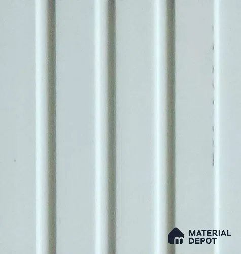 White Plain Colour Look Charcoal Louver/Panel 10 ft x 5 inch - 6 mm | Ideal for Feature Wall, Living Room, Bedroom, Home, TV Unit | PN 07089