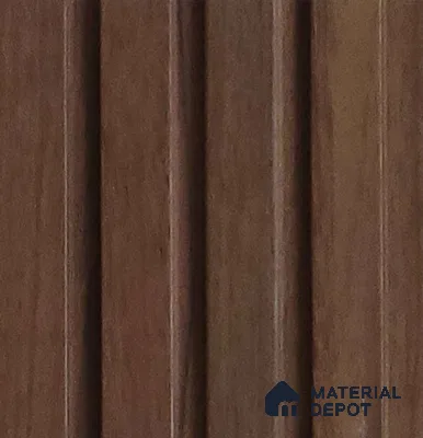 Brown Wooden Look Charcoal Louver/Panel 10 ft x 5 inch - 6 mm | Ideal for Feature Wall, Living Room, Bedroom, Home, TV Unit | PN 07092