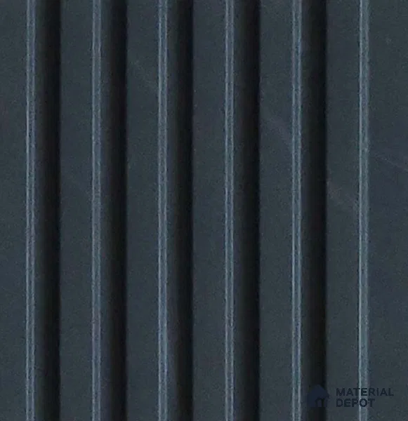 Grey Plain Colour Look Charcoal Louver/Panel 10 ft x 5 inch - 6 mm | Ideal for Feature Wall, Living Room, Bedroom, Home, TV Unit | PN 07109