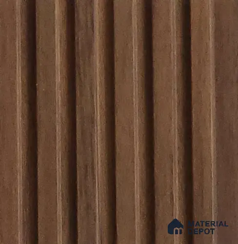 Brown Wooden Look Charcoal Louver/Panel 10 ft x 5 inch - 6 mm | Ideal for Feature Wall, Living Room, Bedroom, Home, TV Unit | PN 07100