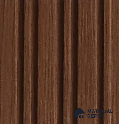 Brown Wooden Look Charcoal Louver/Panel 10 ft x 5 inch - 6 mm | Ideal for Feature Wall, Living Room, Bedroom, Home, TV Unit | PN 07107