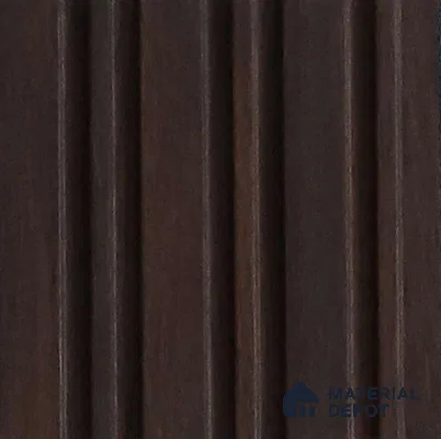 Brown Wooden Look Charcoal Louver/Panel 10 ft x 5 inch - 6 mm | Ideal for Feature Wall, Living Room, Bedroom, Home, TV Unit | PN 07108