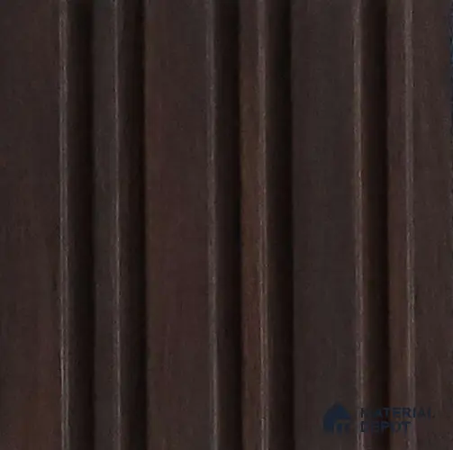 Brown Wooden Look Charcoal Louver/Panel 10 ft x 5 inch - 6 mm | Ideal for Feature Wall, Living Room, Bedroom, Home, TV Unit | PN 07108