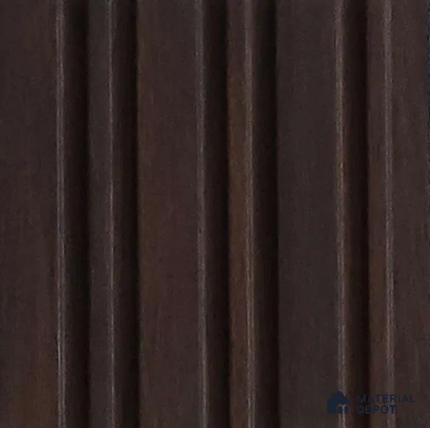 Brown Wooden Look Charcoal Louver/Panel 10 ft x 5 inch - 6 mm | Ideal for Feature Wall, Living Room, Bedroom, Home, TV Unit | PN 07108