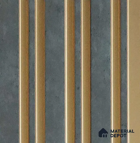 Grey Stone Look Charcoal Louver/Panel 10 ft x 5 inch - 6 mm | Ideal for Feature Wall, Living Room, Bedroom, Home, TV Unit | PN 07106