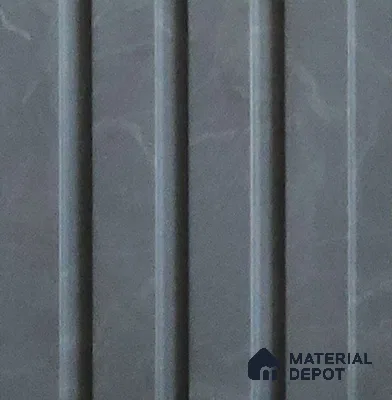 Grey Marble Look Charcoal Louver/Panel 10 ft x 5 inch - 6 mm | Ideal for Feature Wall, Living Room, Bedroom, Home, TV Unit | PN 07095