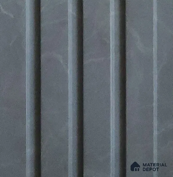 Grey Marble Look Charcoal Louver/Panel 10 ft x 5 inch - 6 mm | Ideal for Feature Wall, Living Room, Bedroom, Home, TV Unit | PN 07095