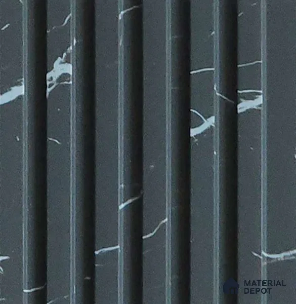 Grey Marble Look Charcoal Louver/Panel 10 ft x 5 inch - 6 mm | Ideal for Feature Wall, Living Room, Bedroom, Home, TV Unit | PN 07110