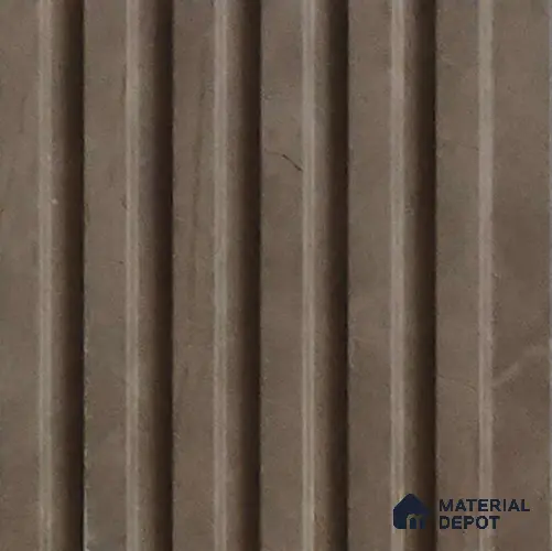 Brown Wooden Look Charcoal Louver/Panel 10 ft x 5 inch - 6 mm | Ideal for Feature Wall, Living Room, Bedroom, Home, TV Unit | PN 07083